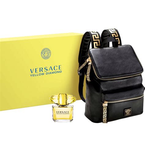 versace perfume bag set|versace perfume with free bag.